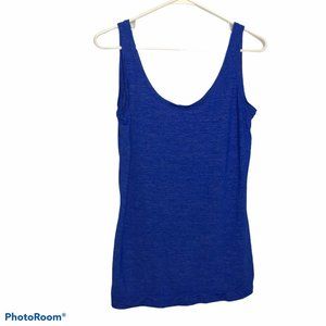 Athleta Scoop Neck Activewear Running Yoga Burnout Tank Top Blue Women Medium